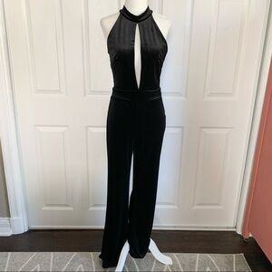 Stella Luce Black Velvet Romper Jumpsuit
